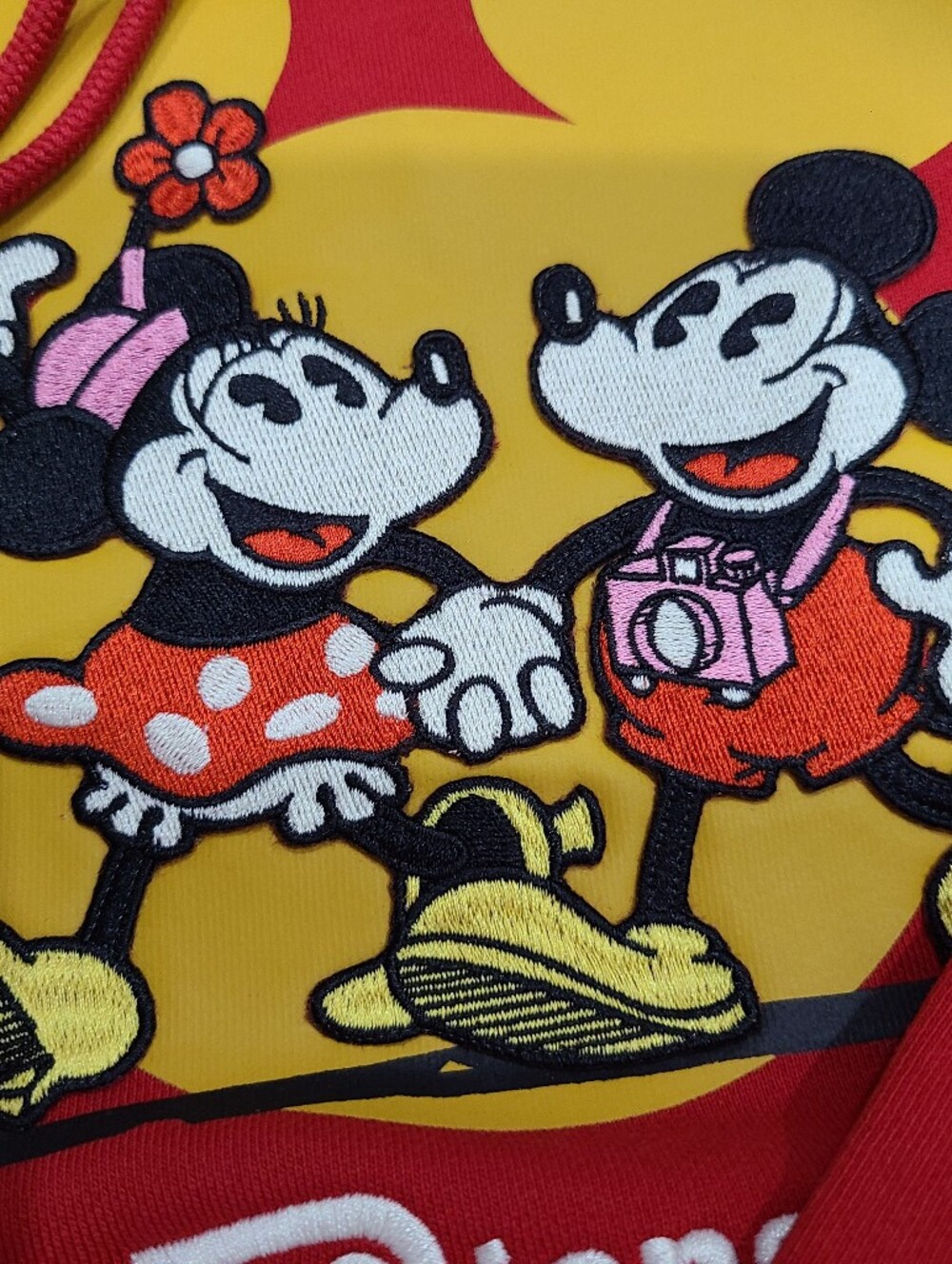 Coach x Disney Red Mickey & Minnie Pullover Hoodie